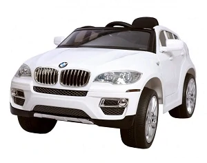Dětské vozítko - BMW X6 - WHITE - akumulátorové autíčko