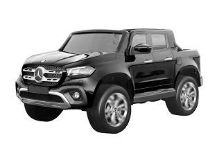 Dětské vozítko HECHT - MERCEDES BENZ XMX606 BLACK - akumulátorové autíčko - vozítko