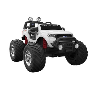 Dětské vozítko HECHT - FORD RANGER MONSTER TRUCK WHITE - akumulátorové autíčko