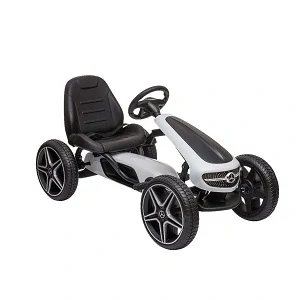 MERCEDES BENZ PEDAL GO KART WHITE - šlapací autíčko HECHT
