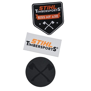 Silikonové nálepky Timbersports 3 ks STIHL (04216000015)