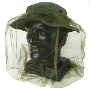 Moskytiéra US Army na klobouk