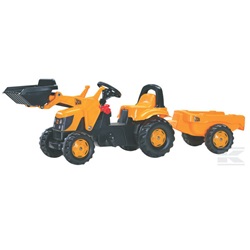 RollyKid JCB s čelním nakládačem a přívěsem (R02383)