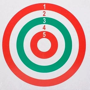 Terč pro vzduchovku barevný 14x14cm 10ks