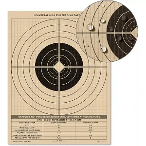 Terč voděodolný UNIVERSAL MOA nastřelovací 25 metrů