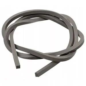 Letecká guma do praku 5x5mm/1m šedá