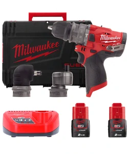 Milwaukee M12 FPDXKIT-202X™ Aku vrtačka s příklepem s vyměnitelným sklíčidlem, 2x 2,0 Ah