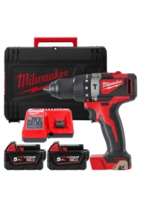 Milwaukee M18 BLPD2-502X aku příklepová vrtačka 82 Nm, 2× 5,0 Ah
