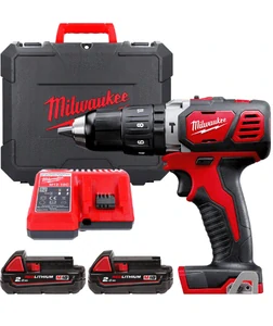 Milwaukee M18 BPD-202C aku příklepová vrtačka 50 Nm, 2× 2,0 Ah