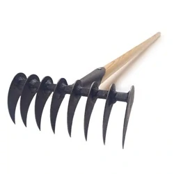 Vertikutační hrábě KRUMPHOLZ, jasanová násada 140cm (1441)