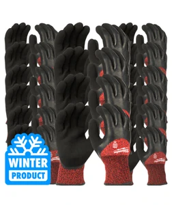 Milwaukee 72 párů zimních rukavic odolných proti proříznutí Stupeň 3 velikost M