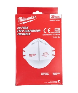 Milwaukee FFP2 skládací respirátor 20 ks