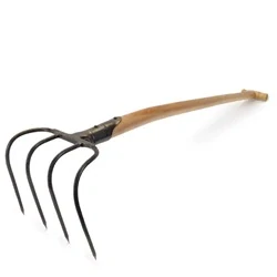 Kopáč na hnůj KRUMPHOLZ 4 zubý, jasanová násada 130cm (1021)