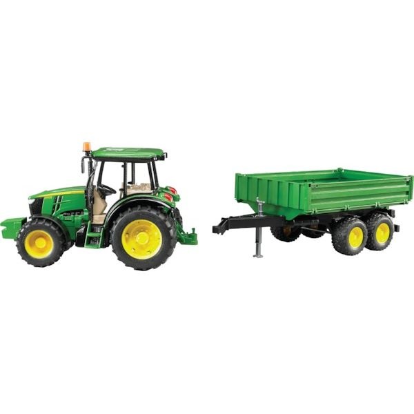 Traktor John Deere 5115M s přívěsem - Bruder 02108