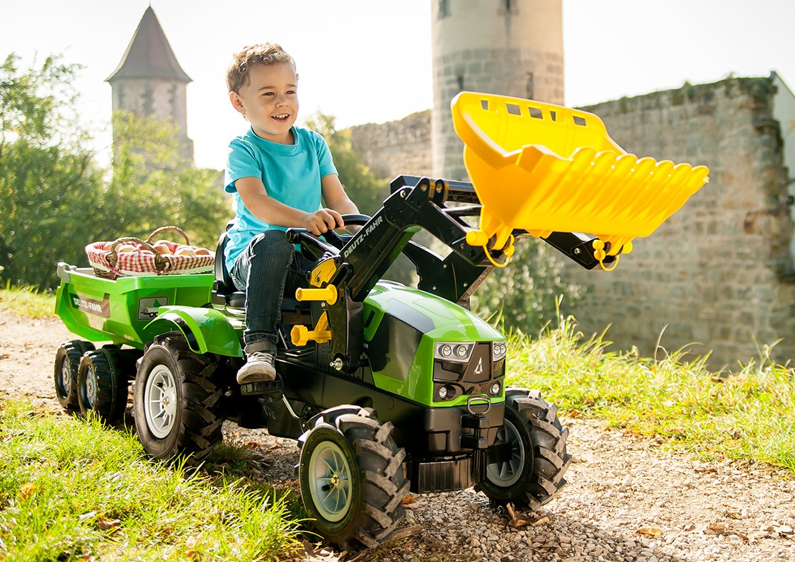 DEUTZ-FAHR 5120 s nakladačem a pneu Rolly Toys (61121)