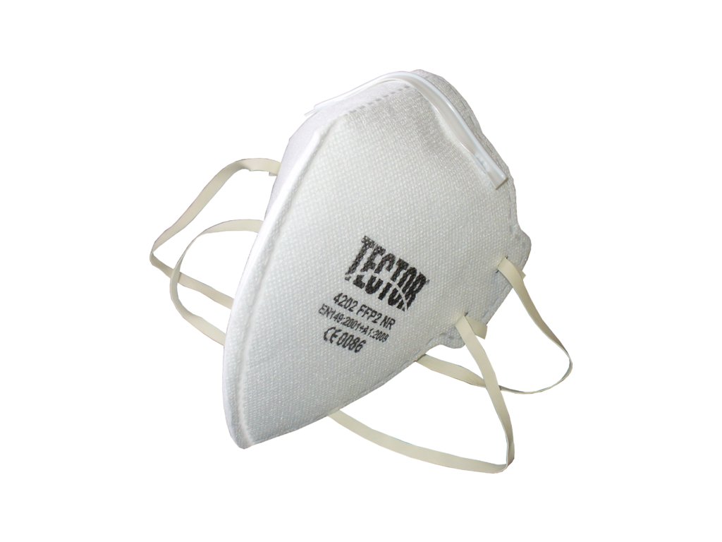 Skládaný respirátor bez ventilku Tector P2