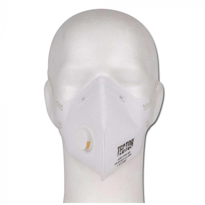 Skládaný respirátor s výdechovým ventilkem Tector P2