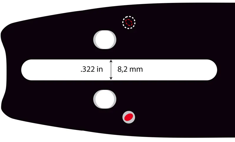 Vodící lišta 15" (38 cm), .325" 1,3 mm 64 článků, Oregon 150TXLBK095