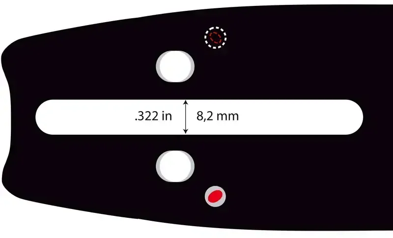 Vodící lišta 13" (33 cm), .325" 1,3 mm 56 článků, Oregon 130MLBK095