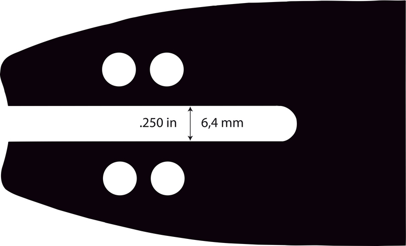 Vodící lišta 10" (25 cm), 3/8" 1,1 mm 39 článků, Oregon 104MLEA218