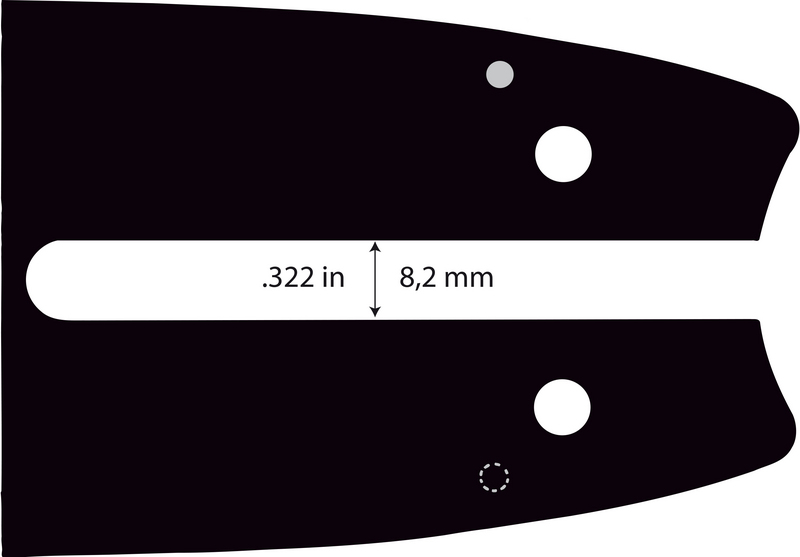 Vodící lišta 14" (35 cm), 3/8" 1,1 mm 50 článků, Oregon 144MLEA074