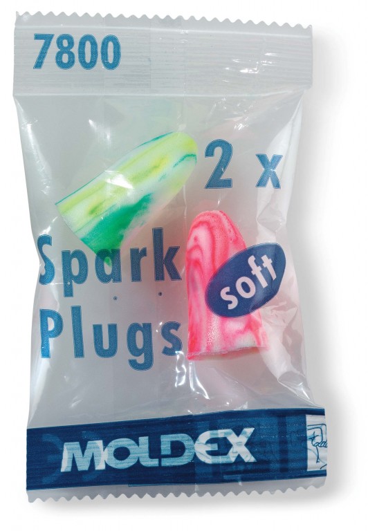 Jednorázové špunty do uší Moldex 7800 Spark Plugs, 1 pár
