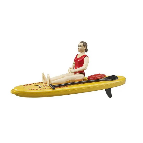Záchranářka pobřežní hlídky s paddleboardem B-World Bruder 62785