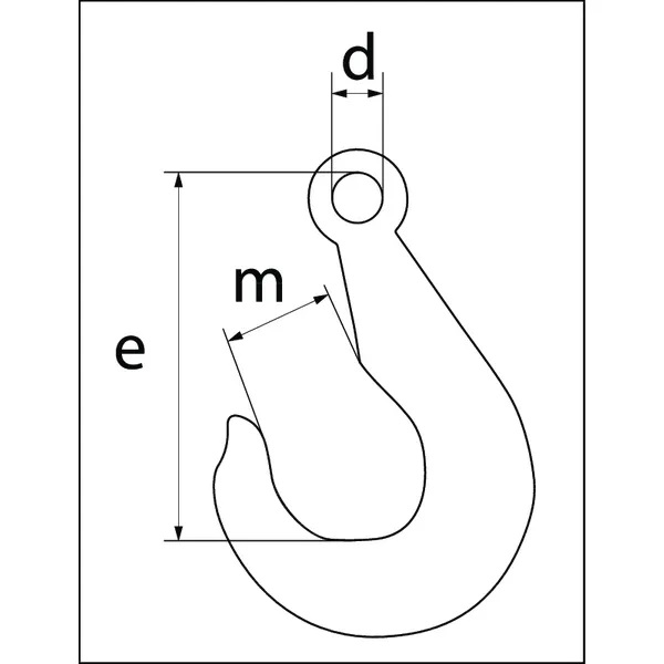 Závěsný hák s okem 250 kg DIN 689 (KP-689250)