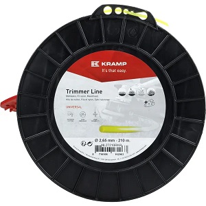 Žací struna žlutá, kulatá, 2,65 mm x 210 m Kramp (KP-NL27210RKR)