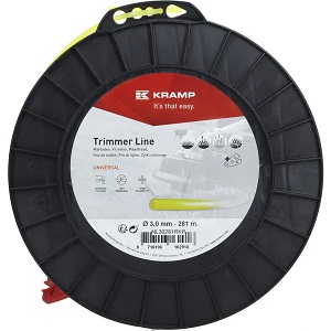Žací struna žlutá, kulatá, 3,0 mm x 281 m Kramp (KP-NL30281RKR)