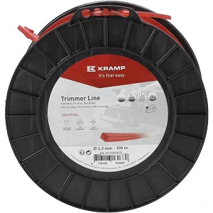 Žací struna červená, čtyřhranná, 3,3 mm x 109 m Kramp (KP-NL33109SKR)
