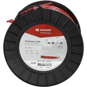 Žací struna spirálová, nízkohlučná, červená, 3,3 mm x  232 m Kramp (KP-NL33232TCKR)