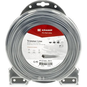 Žací struna Titanium Power Line, hranatá, 2,5 mm x 59 m Kramp (KP-NL2559TSKR)