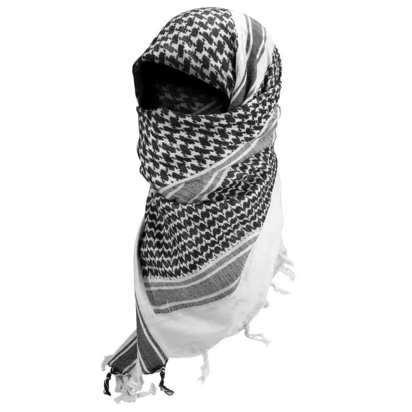 Palestinský šátek - černobílý 