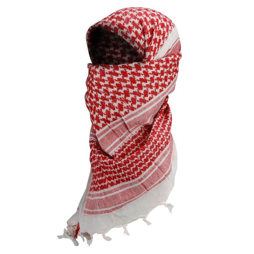 Palestinský šátek - bíločervený 