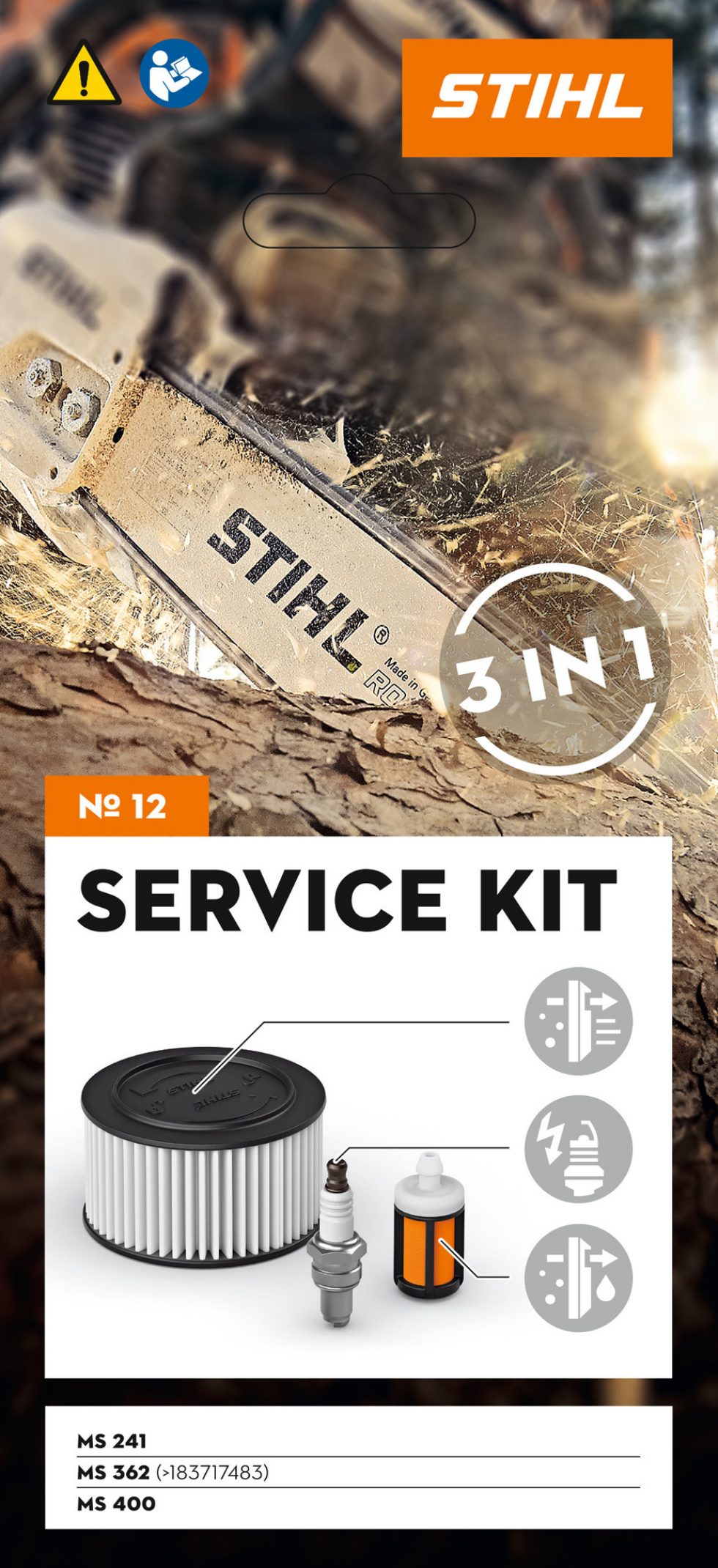 Servisní kit 12 pro pily STIHL MS 400, 362 (11400074102)