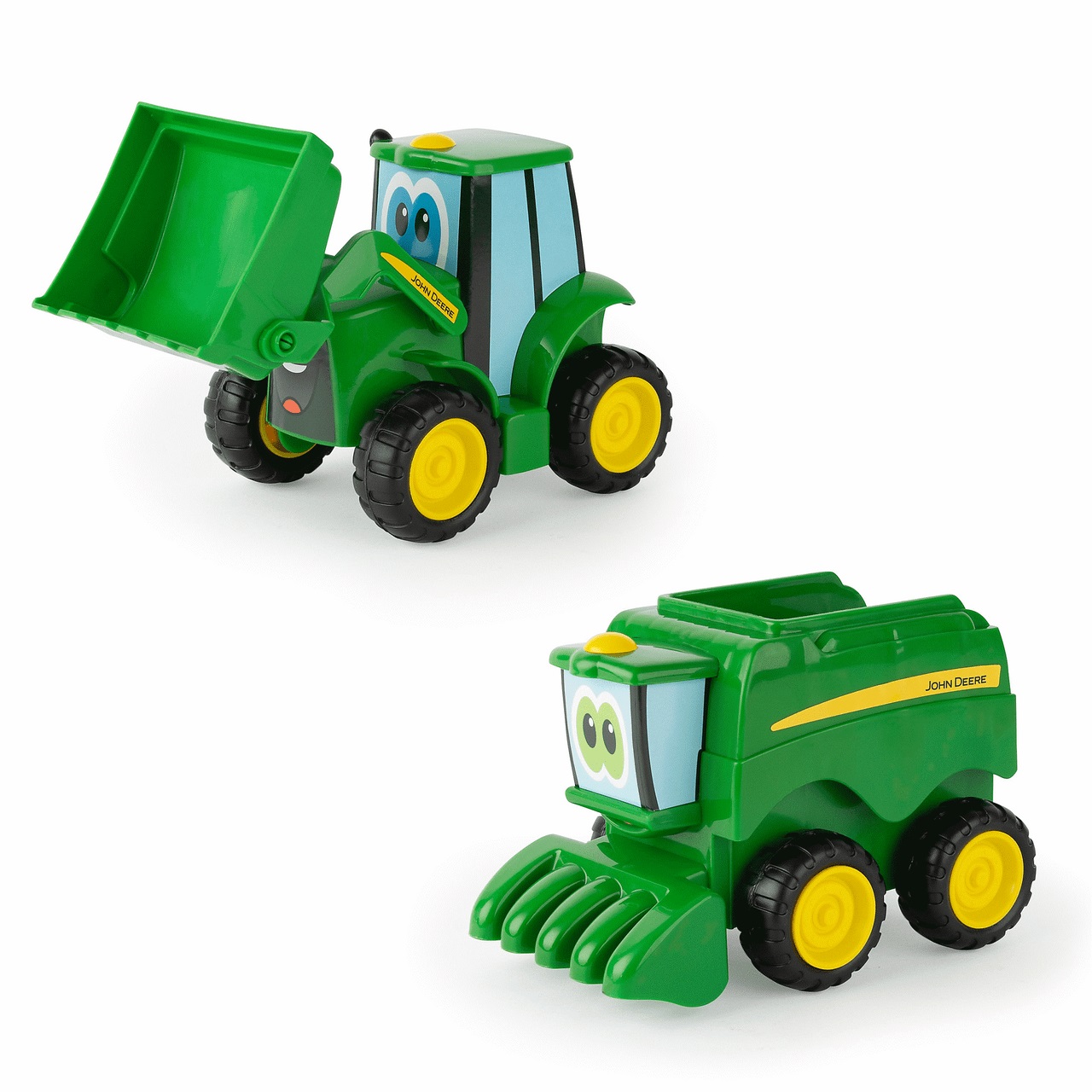 Sada traktůrku s čelním nakladačem Johnny a kombajnu Corey Tomy (W031151)