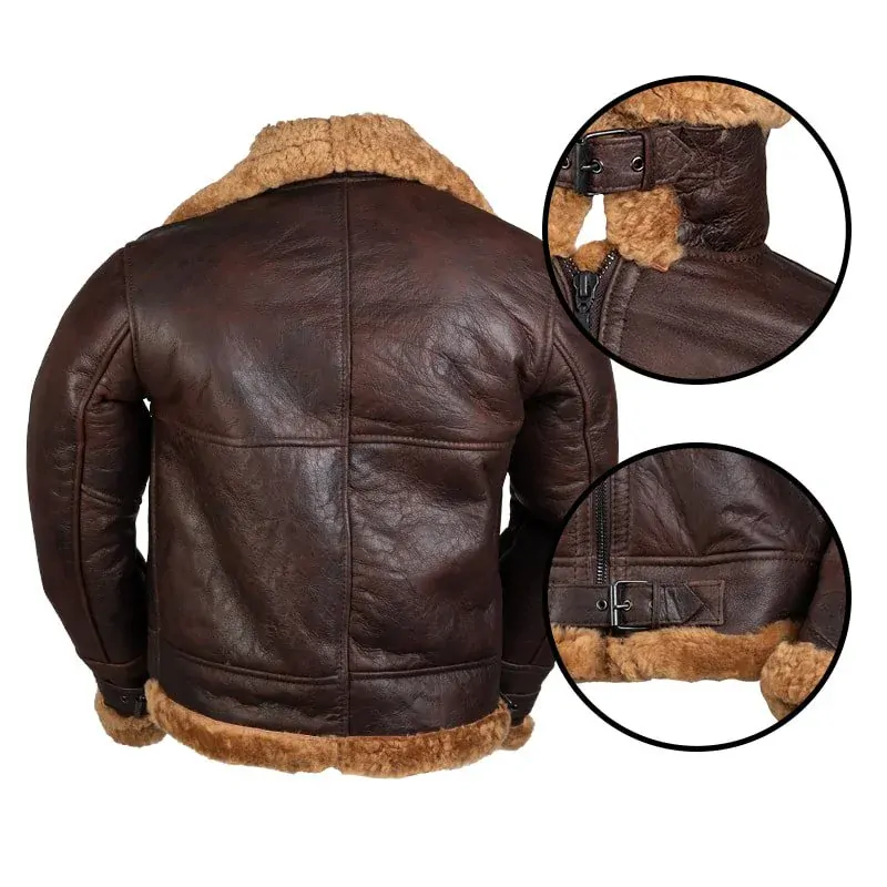 Bunda kožená Mil-Tec BUNDA US BOMBER B46 LAMBSKIN XXL