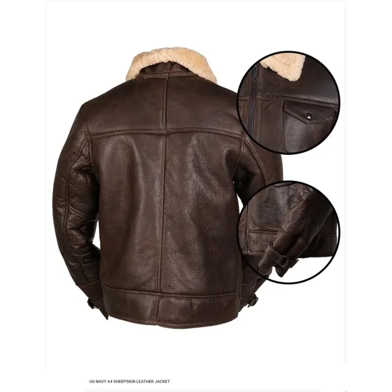 Bunda kožená Mil-Tec US NAVY BOMBER A4 M