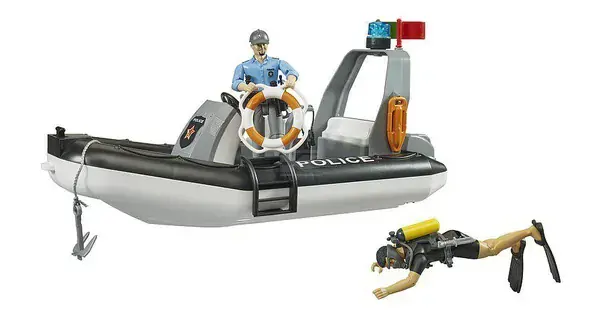 Policejní nafukovací člun Bworld Bruder 62733