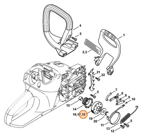 Řetězka 3/8"P 6 zubů pro MSA 200 C-B STIHL (12506421201)
