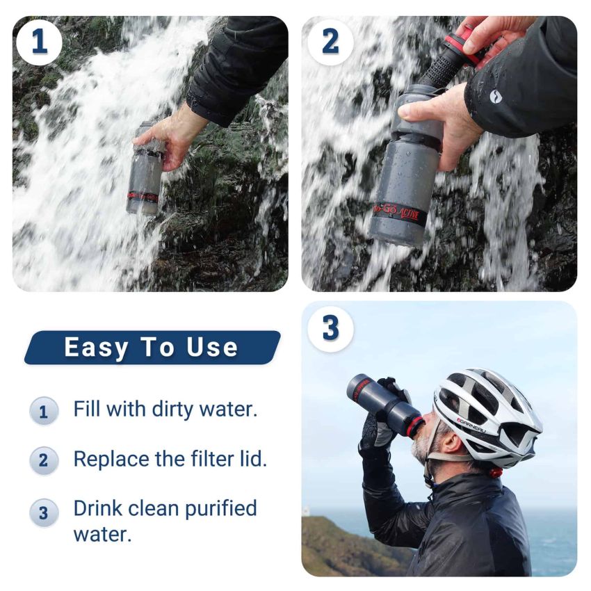 Filtrační láhev Water-to-Go 50 cl - Transparent 