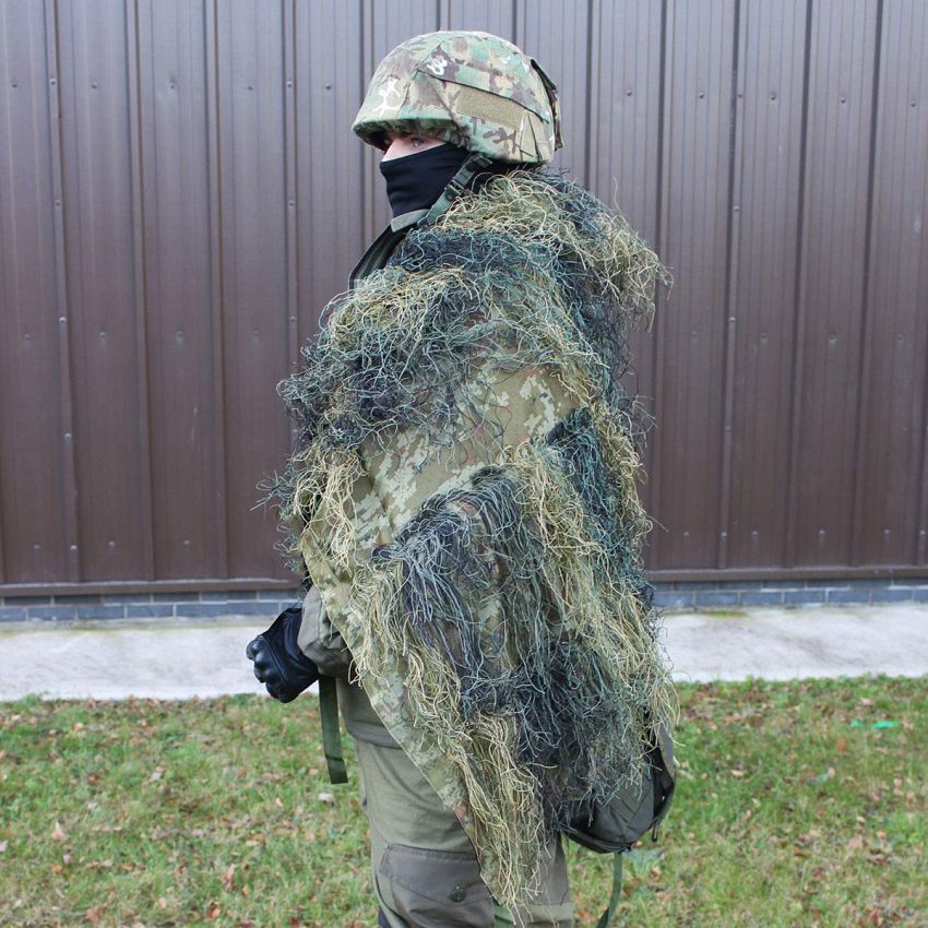 Kamuflážní síť GHILLIE 140x100cm woodland