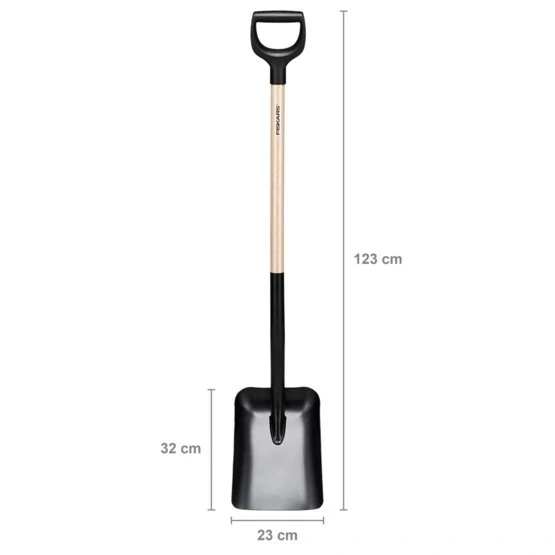 Masivní lopata Fiskars s dřevěnou rukojetí 1490 mm (KP-1066723)