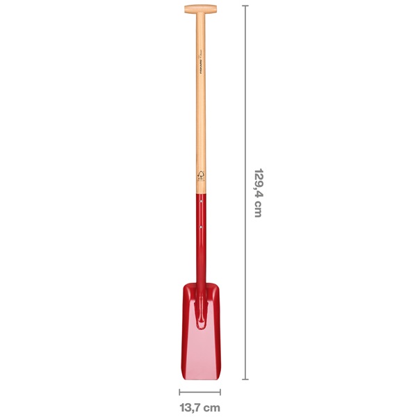 Rýč odvodňovací Fiskars Classic Pro FSC 1290 mm (KP-1071919)