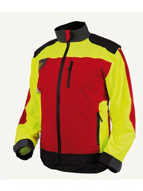 Lesnická strečová bunda Profesional Forestprofi červená-žlutá vel. 60 / 170 cm