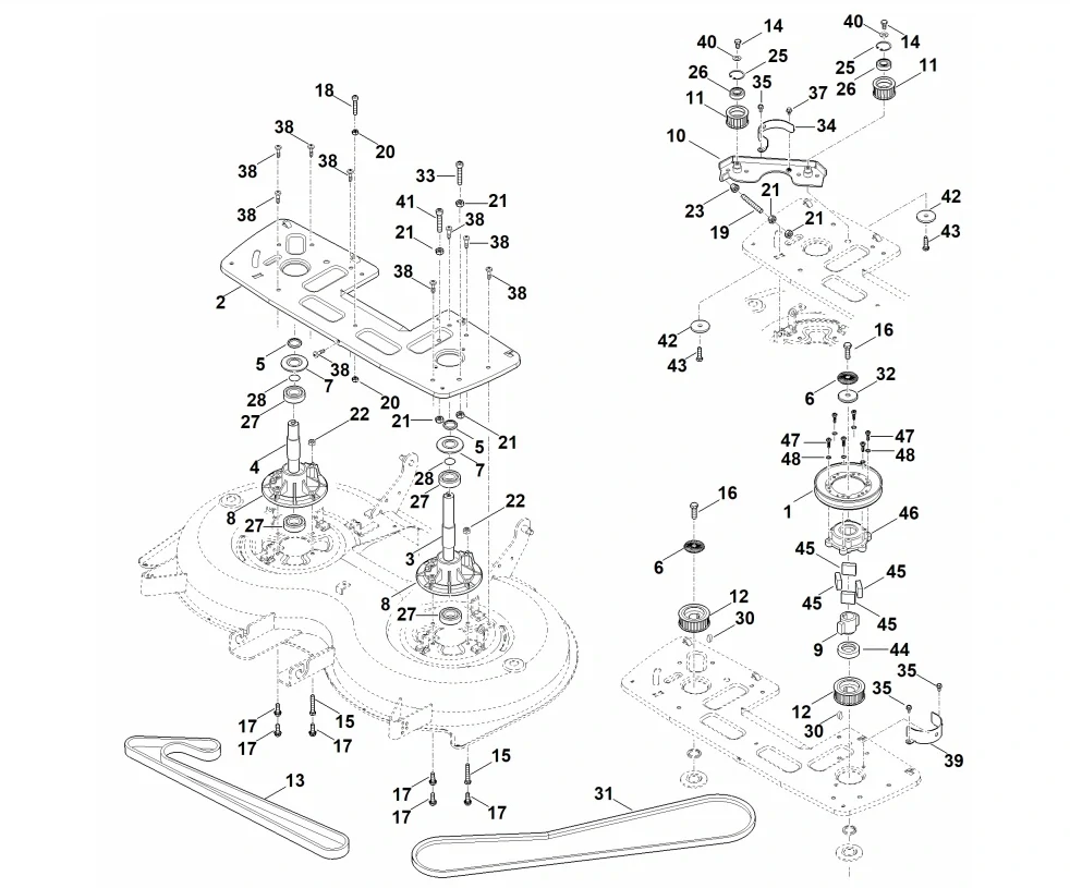 Klínový řemen pro zahradní traktory STIHL RT 6127 (61707042150)