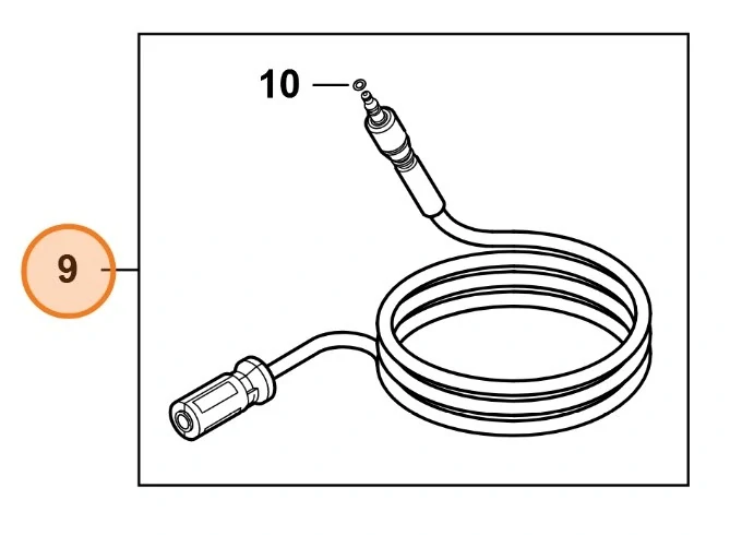 Prodloužení vysokotlaké hadice 7m textilní tkanina STIHL (49505000800)