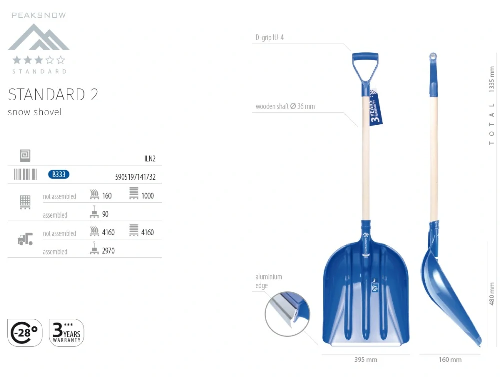 Lopata na sníh Alpin 2 (KP-ES14160)