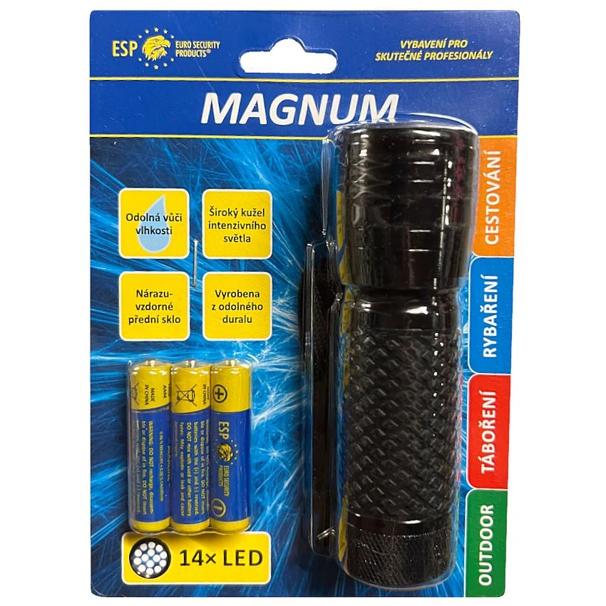 Svítilna duralová MAGNUM 14 LED diod